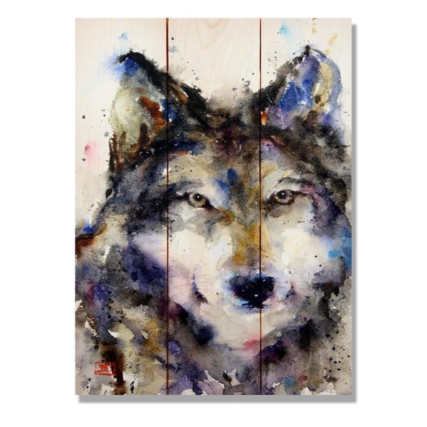 Rickis Rugs 11 x 15 in. Wolf Wall Art RI1723882